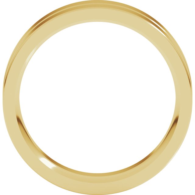 14K Yellow Or White Gold Standard Weight Flat Comfort Fit Band