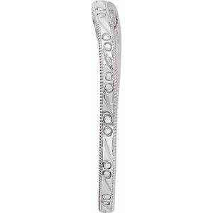 14K White Gold Polished Matching Band Size 6