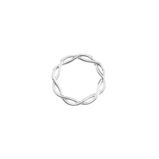 14K White Gold 26.5 Mm Polished Fashion Pendant
