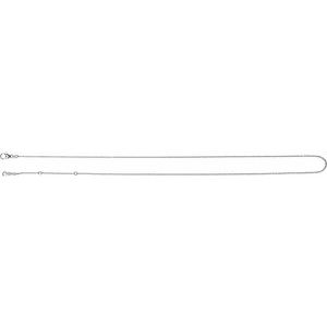 Platinum Lobster Clasp Adjustable Cable Chain, Length: 16-18 In, Width: 1.2 Mm