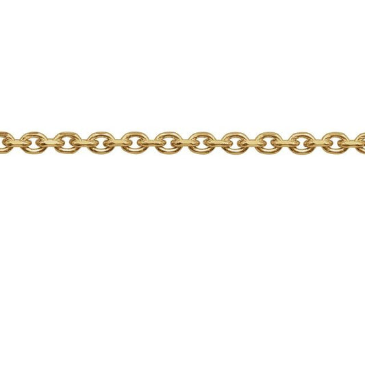 14K Yellow Or White Gold Or Sterling Silver 1.75 Mm Recycled Metal Diamond-Cut Cable Chain