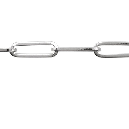 14K Or 18K Yellow Or White Or Rose Gold Or Sterling Silver 3.85 Mm Polished Paperclip-Style Chain