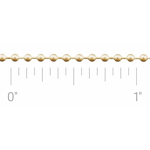 14K Yellow Gold Or Gold Filled 3 Mm Polished Hollow Bead Chain