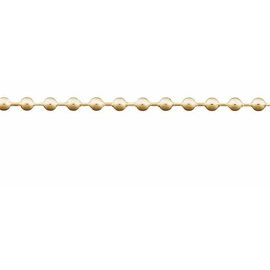 14K Yellow Gold Or Gold Filled 3 Mm Polished Hollow Bead Chain