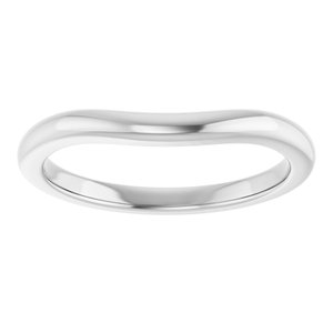14K White Gold Polished Matching Band Size 7
