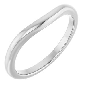 14K White Gold Polished Matching Band Size 7