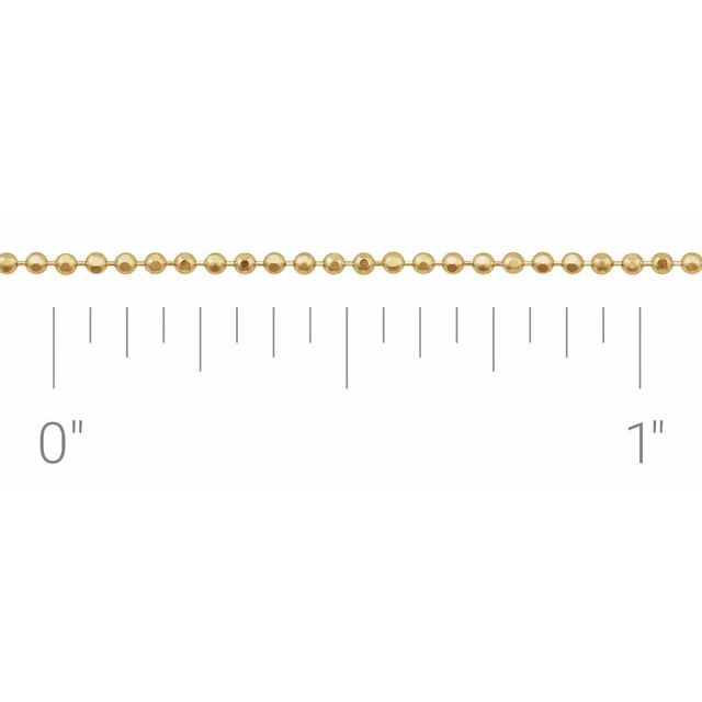 14K Yellow Or White Gold 1 Mm Diamond-Cut Bead Chain