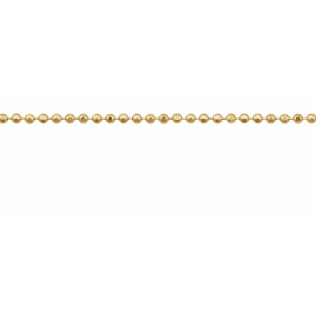 14K Yellow Or White Gold 1 Mm Diamond-Cut Bead Chain