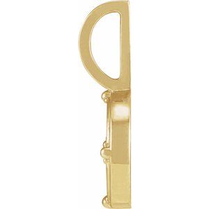14K Yellow Gold Round 1.5 Mm G-H I1 .015 Ct Natural Diamond Fire Element Pendant