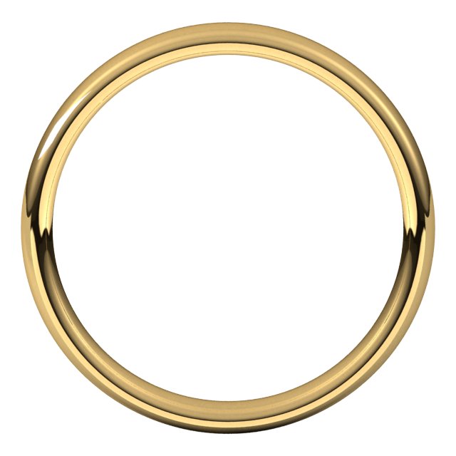 14K Yellow Or White Or Rose Gold Comfort-Fit Standard Weight European-Style Band