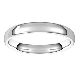 18K Yellow Or White Or Rose Gold Comfort-Fit European-Style Band