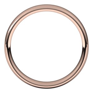 18K Yellow Or White Or Rose Gold Comfort-Fit European-Style Band