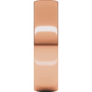 18K Yellow Or White Or Rose Gold Lightweight Comfort-Fit European-Style Band