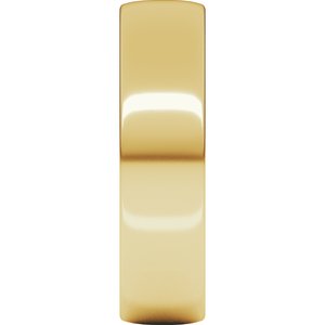18K Yellow Or White Or Rose Gold Lightweight Comfort-Fit European-Style Band