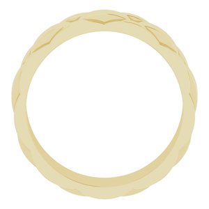14K Yellow Gold Bead Blast/Polished 8.5 Mm Polished Watch Strap Band Size 10