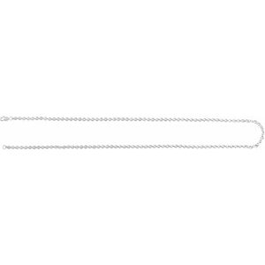 Sterling Silver Lobster Clasp Cable Chain, Length: 18 In, Width: 2.8 Mm