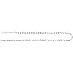 Sterling Silver Lobster Clasp Cable Chain, Length: 18 In, Width: 4.4 Mm
