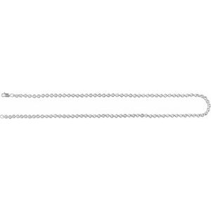 Sterling Silver Lobster Clasp Cable Chain, Length: 20 In, Width: 4 Mm
