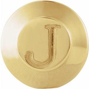 14K Yellow Gold Or Sterling Silver 9.5 X 9.5 Mm Polished Engravable Tuxedo Stud