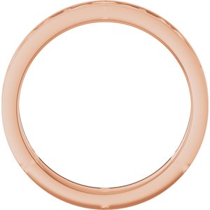 14K Rose Gold 2.6 Mm Polished Claddagh Band Size 7