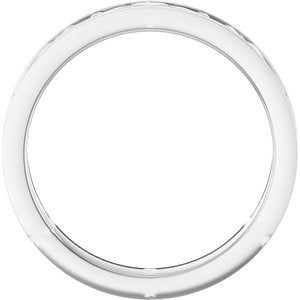 10k Yellow Or White Or Rose Gold Claddagh Flat Band