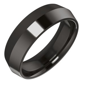 Zirconium Comfort-Fit Knife Band