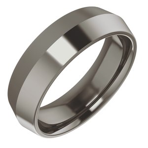 Titanium 6 Mm Comfort-Fit Knife-Edge Comfort Fit Band Size 10