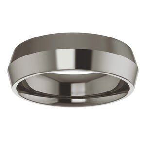Titanium 6 Mm Comfort-Fit Knife-Edge Comfort Fit Band Size 9