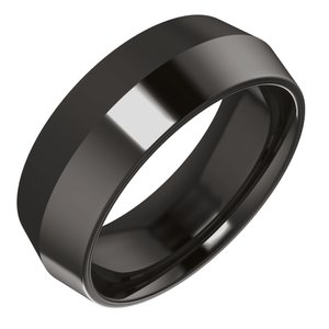 Zirconium Comfort-Fit Knife Band