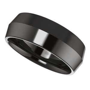 Zirconium Comfort-Fit Knife Band