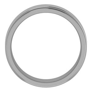 Cobalt 6 mm Flat Comfort-Fit Edge Band Size 9.5