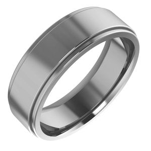 Cobalt 6 mm Flat Comfort-Fit Edge Band Size 9.5