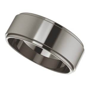 Titanium Stepped-Edge Flat Band