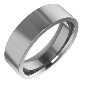 Cobalt Comfort-Fit Flat Band