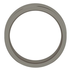 Titanium Comfort-Fit Flat Band