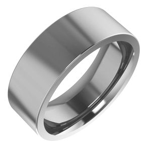 Cobalt Comfort-Fit Flat Band