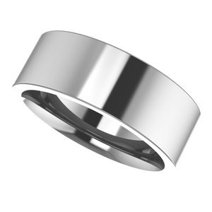 Cobalt Comfort-Fit Flat Band