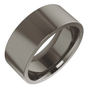 Titanium Comfort-Fit Flat Band
