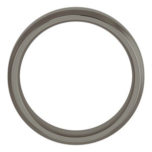 Titanium Beveled-Edge Comfort-Fit Flat Band