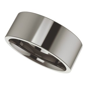 Titanium Comfort-Fit Flat Band