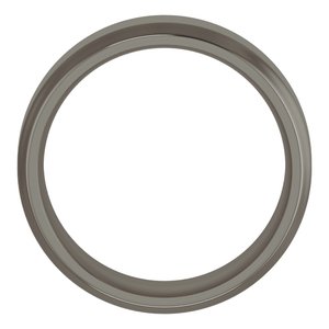 Titanium Beveled-Edge Comfort-Fit Flat Band