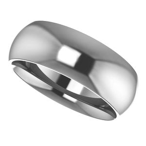 Cobalt Comfort-Fit Half Round Band