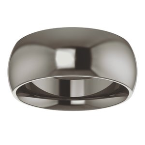 Titanium Comfort-Fit Half Round Band