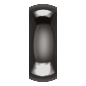 Zirconium Comfort-Fit Half Round Band