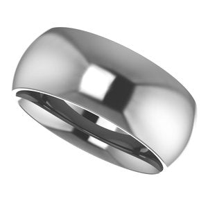 Cobalt Comfort-Fit Half Round Band