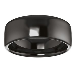 Zirconium Comfort-Fit Standard Weight European-Style Band