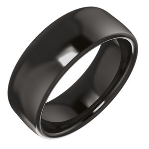 Zirconium Comfort-Fit Standard Weight European-Style Band