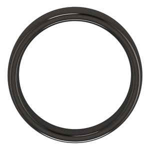 Zirconium Comfort-Fit Standard Weight European-Style Band