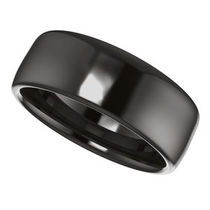 Zirconium Comfort-Fit Standard Weight European-Style Band