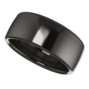 Zirconium Comfort-Fit Standard Weight European-Style Band